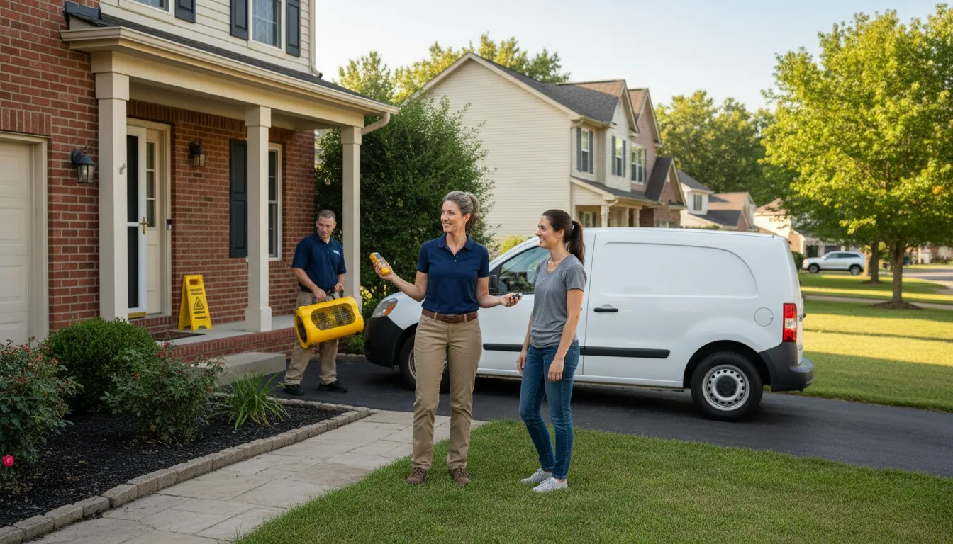 Water restoration image for Home Water Damage Repair in Brownsboro, TX